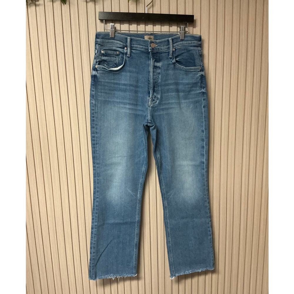 MOTHER The Tripper Ankle Fray Flare Jeans Size 31